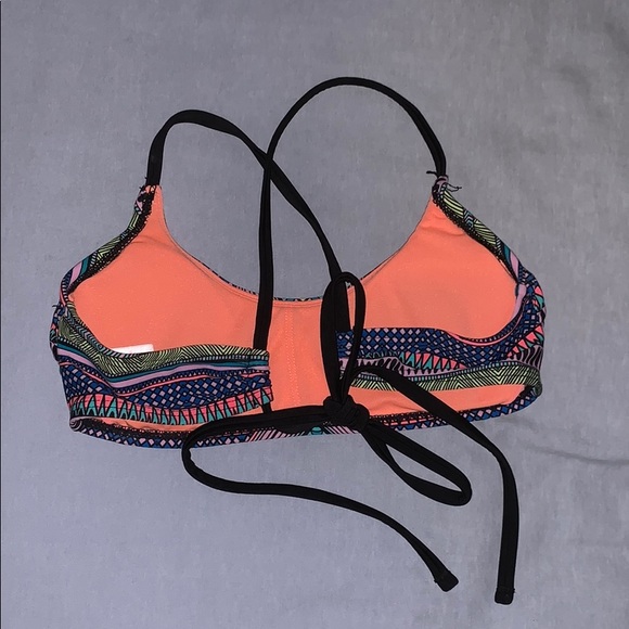 Multi-colored, tribal patterned bikini top - Picture 2 of 3